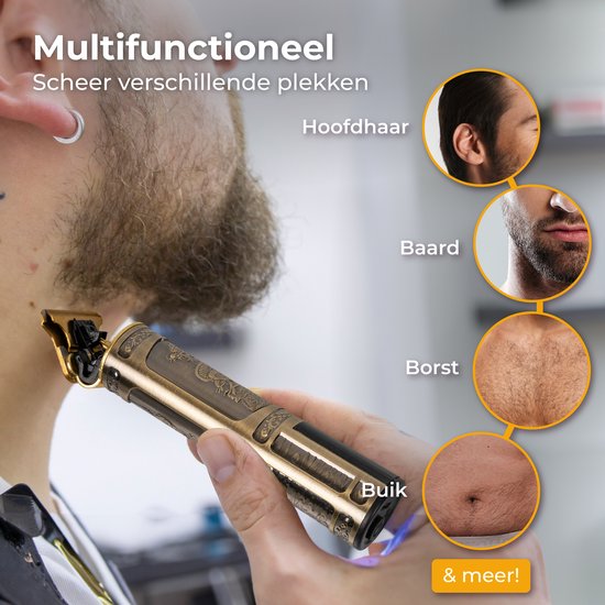 Nuvance - Trimmer Men - LED Display - Inklusive Aufsätze - Barttrimmer und Trimmer Men - Usb C Wiederaufladbar - Clipper