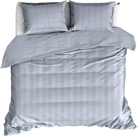 De Witte Lietaer Bettbezug aus Baumwollsatin Zygo – Hotelgröße – 260 x 240 cm – Blau