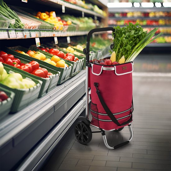 Einkaufswagen 3in1 - 56L - Rot