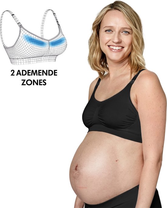 Medela Keep Cool Schwangerschafts- und Still-BH, schwarz, Größe S