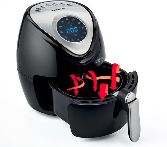 Ariete 4616/00 Einzelgerät 3,5 l Freistehend 1300 W Heißluftfritteuse Schwarz, Silber