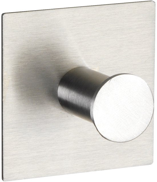 Wenko Wandhaken, selbstklebend, Accadia, 5,5 × 3 cm, Edelstahl, silberfarben