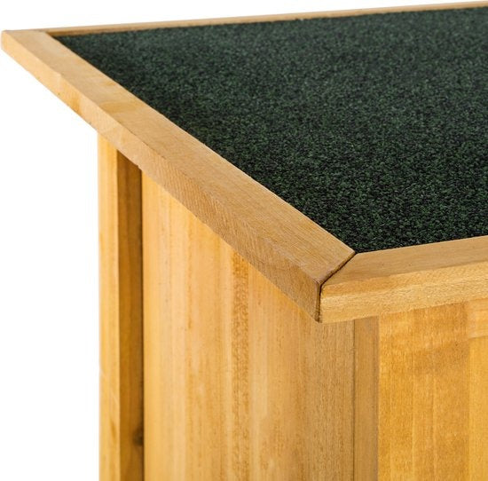 tectake - Gartenschrank Taman aus Holz - mit Flachdach - Maße 75 x 56 x 118 cm - 404565