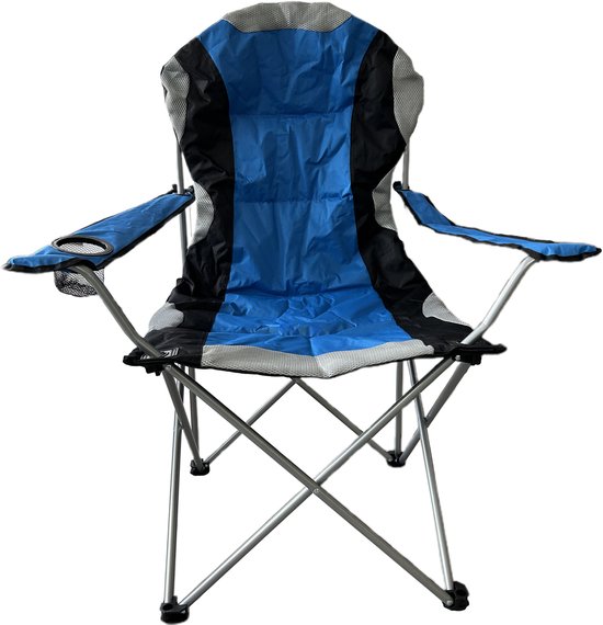 VDD - Campingstuhl - Klappstuhl - Campingstuhl faltbar - Campingstuhl - Campingstühle - Campingstuhl faltbar - faltbar - Becherhalter - blau