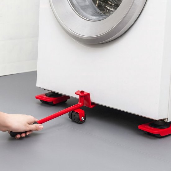 Ceruzo Möbelpacker - 5-teilig - Umzugs- und Hebehilfe - 150 kg Tragkraft - 360° - Möbelrollen
