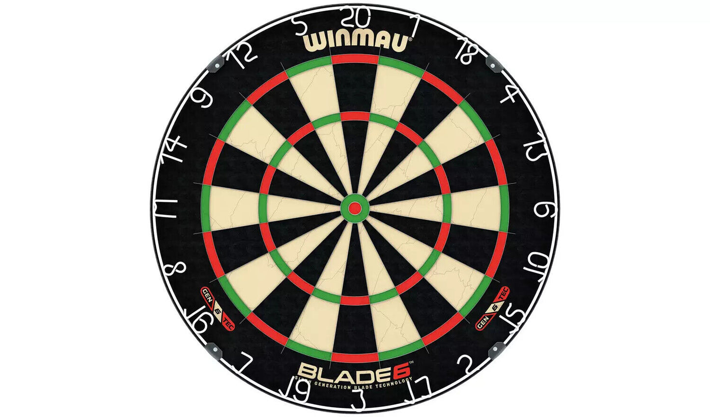 Winmau Blade 6 Darts Set mit Aufbewahrungskoffer - Schwarz - 60×54×8 cm