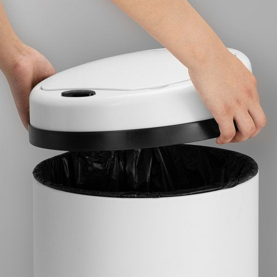 Automatischer Abfallsammler / Abfallsammler / Sensorabfallsammler - 30 Liter - Weiß - Rund