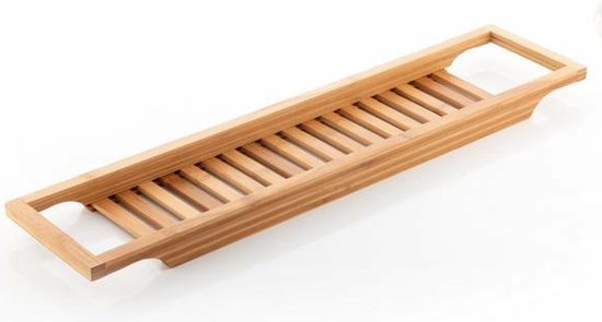 Excellent Houseware Badregal aus Bambusholz – 64 x 15 cm – für Utensilien – Badregal – braun