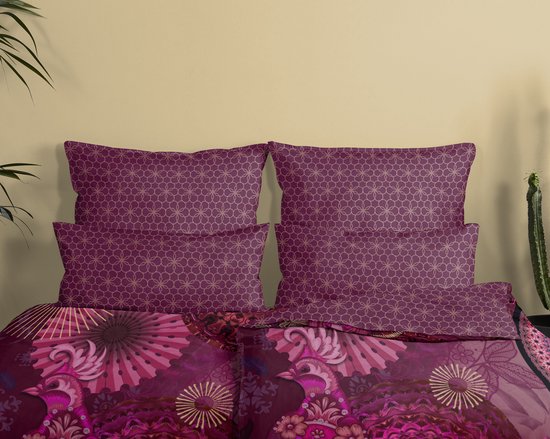 Hip - Bettbezug "Miska" - Bordeaux - 140x200 cm