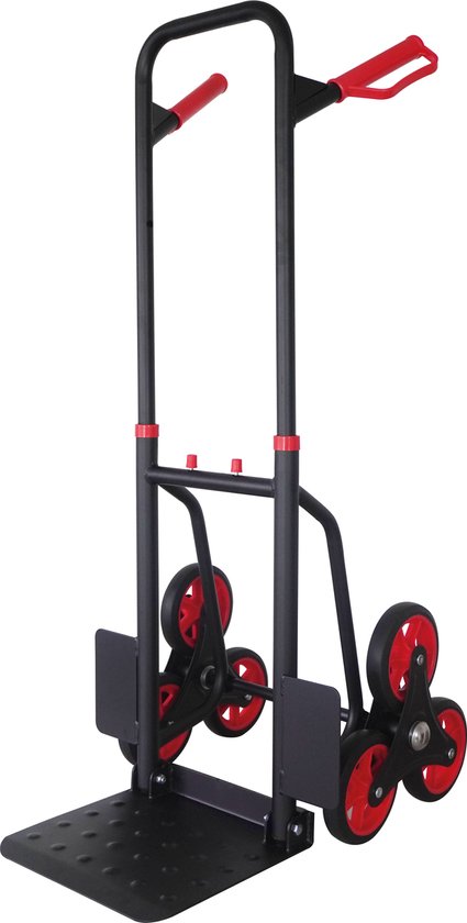 BRASQ Treppenwagen - Stahl - 120KG Kapazität - Transportwagen - Transporthilfe - Zusammenklappbar - Treppenwagen