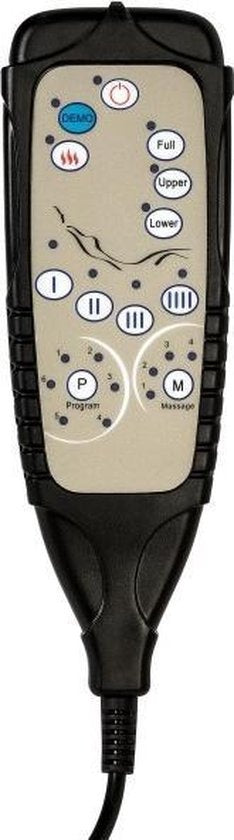 tectake - Shiatsu-Massagematte - Jade-Wärmematte mit Fernbedienung - Beige