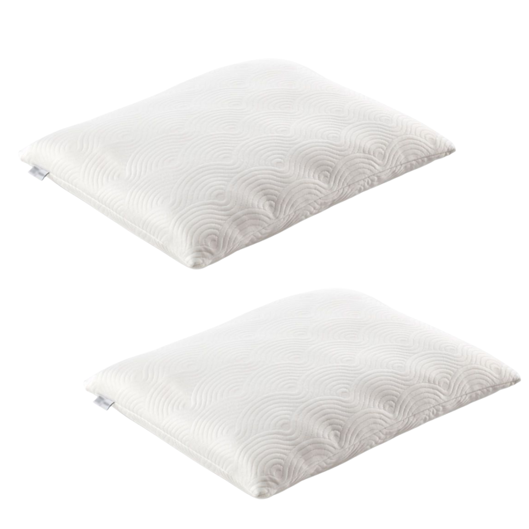 TEMPUR - Set von 2x ONE Hug Pillow - Ergonomische Kissen - 60 x 50 cm - Weiß
