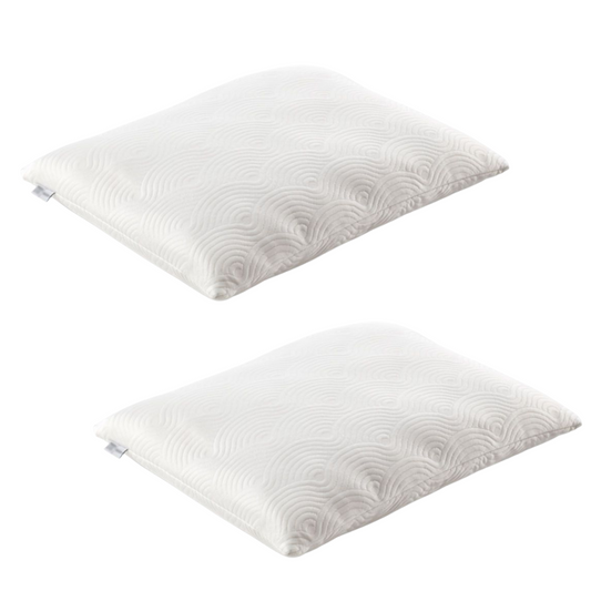 TEMPUR - Set von 2x ONE Hug Pillow - Ergonomische Kissen - 60 x 50 cm - Weiß