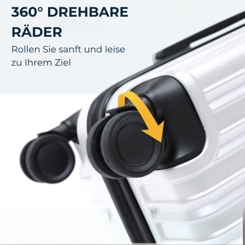 Pathsail - Handgepäck Koffer - Inkl. TSA-Schloss & Spinner-Räder - ABS - 40L x 55CM - Weiß