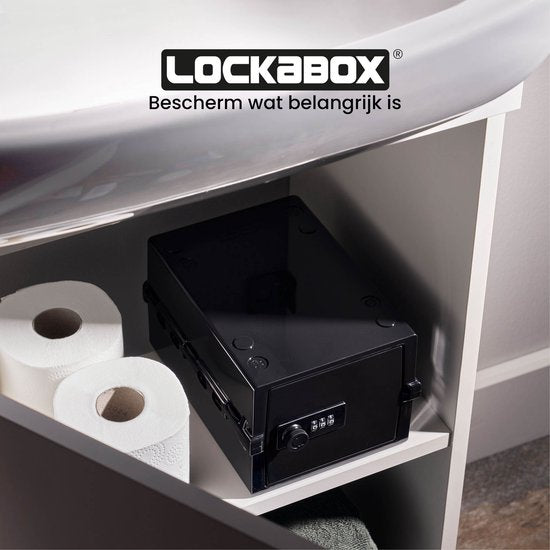 Lockabox Mini™ Aufbewahrungsbox mit Zahlenschloss - Abschließbarer Medizinschrank - Polycarbonat-Tresor - kühlschrank- und gefrierschrankgeeignet - 3 Liter - 22,3 x 15,4 x 12 cm
