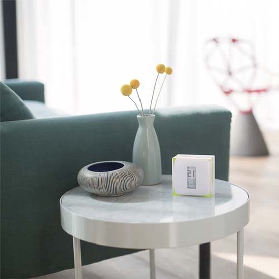 Netatmo Smart Thermostat Modulierend - Smart Thermostat für die Zentralheizung - Funktioniert mit Google Home, Alexa & Apple Homekit - Kabellos - Weiß