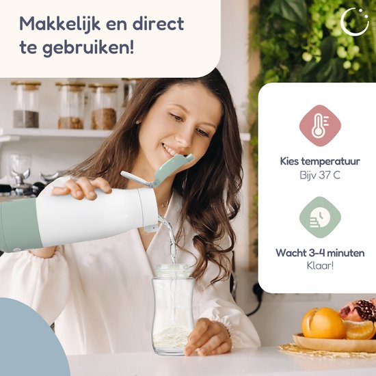 Numsy Thermosflaschenwärmer für unterwegs - Kabellos - Alle Marken - 350 mL