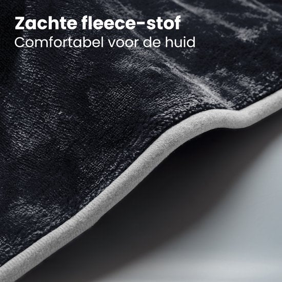 Auronic Heat Pad - Elektrische Heizdecke für Nacken, Schultern und Rücken - Waschbar - Energieeffizient - Heizdecke - Schwarz