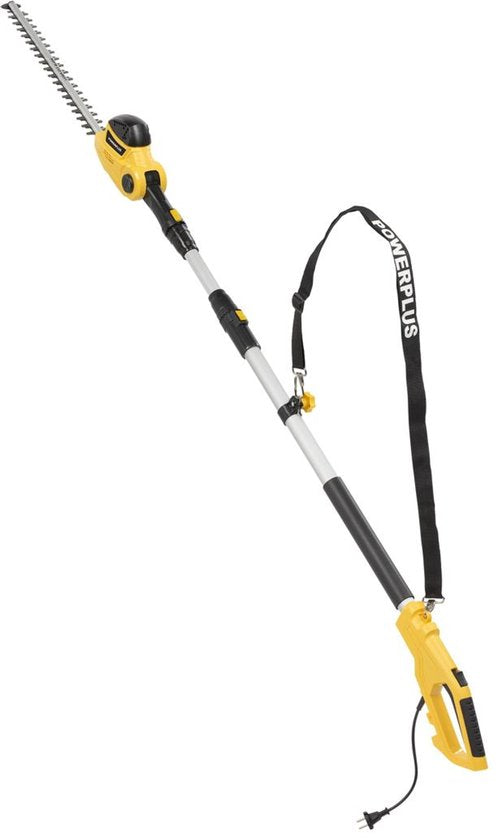 Powerplus Elektrische Teleskop-Heckenschere POWXG2044 – Elektrische Heckenschere mit 550 W, 550 mm lange Klinge
