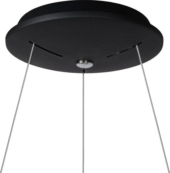 Lucide TALOWE LED - Hängeleuchte - Ø 60 cm - LED Dimmbar - 1x39W 3000K - Schwarz