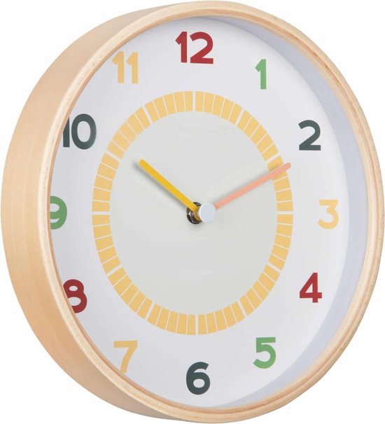 Karlsson Wanduhr Chico – Multicolor – Ø 25 cm – Wanduhr im skandinavischen Stil