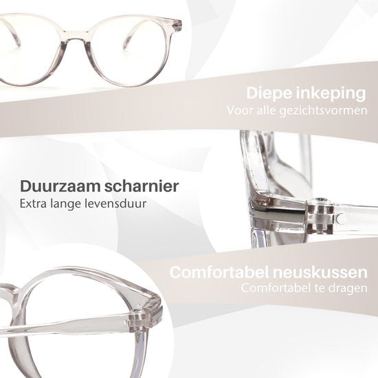 LC Eyewear Computerbrille - Blaulichtbrille - Blaulichtbrille - Displaybrille - Unisex - Transparent
