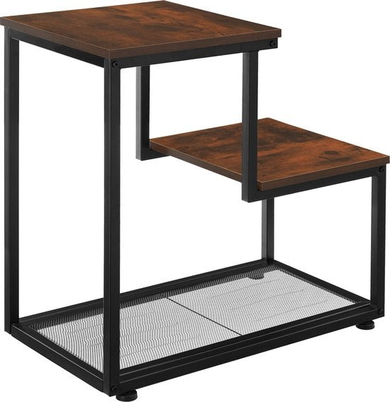 tectake - Beistelltisch Halifax - Couchtisch - Industrie dunkel - 404271