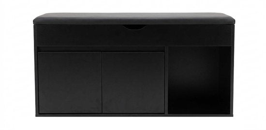 VDD – Schuhschrank – Schuhregal – Flurbänkchen – Schwarz