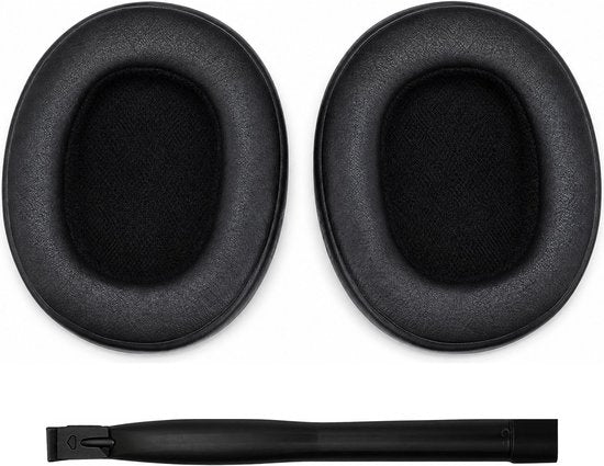 Ohrpolster-Set für Skullcandy-Kopfhörer – Crusher-Ohrpolster – Crusher Wireless/Crusher Evo/Crusher ANC/Crusher 360/Hesh 3/Hesh Evo/Hesh ANC/Venue Wireless – Kunstleder mit Memory-Schaum – Schwarz