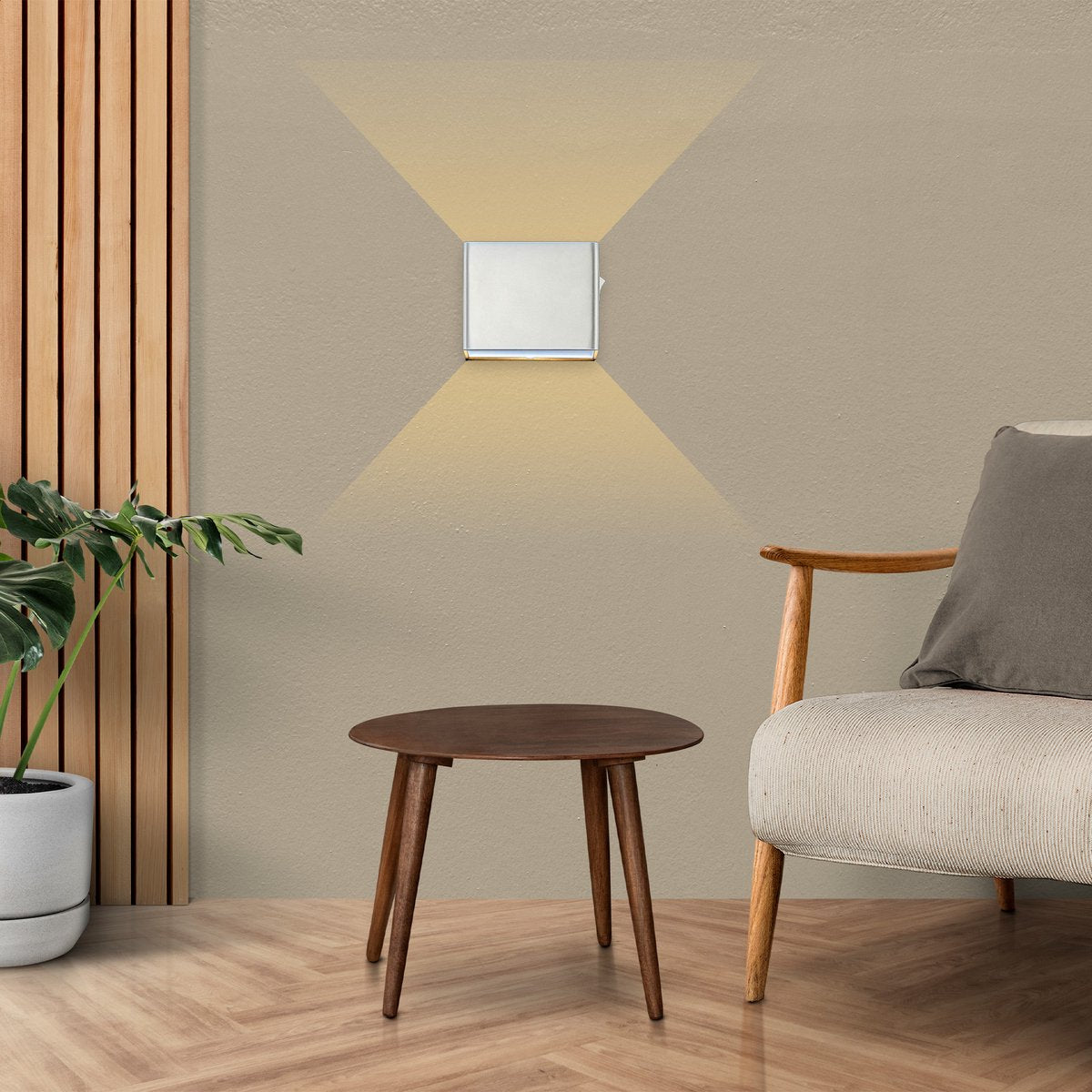 Techvavo® Wiederaufladbare Wandleuchte - 2 Stück - Kabellos, Smart, Weiß - Für Wohnzimmer, Badezimmer, Kinderzimmer, Schlafzimmer - 12x6x4 cm