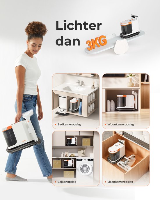 Uwant Wasch-Staubsauger B200SE 12000Pa 450W Für Zuhause und das Büro Multifunktional