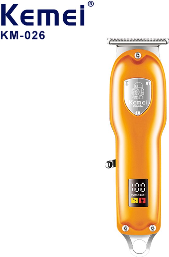 Kemei KM-026 Elektrischer Mini-Friseursalon-Haarschneider, kabelloser Rasierer, Haarschneidemaschine