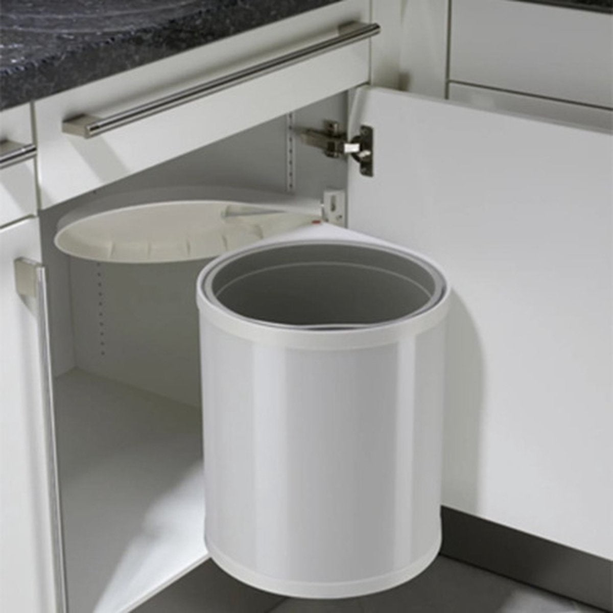 Hailo Compact-Box M Mülleimer - 15 l - Einbauabfallbehälter - Edelstahl