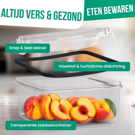Avalo Food Storage Containers - Meal Prep Containers - Kunststoff Gefrierschrank-Container - mit Deckel - 30 Stück Set - BPA frei Mikrowelle Container