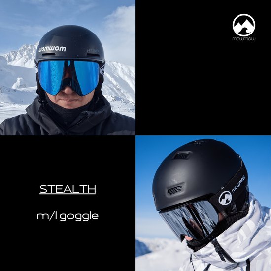 MowMow STEALTH Skibrille - Photochromatische Gläser - UV400 - Damen - Herren
