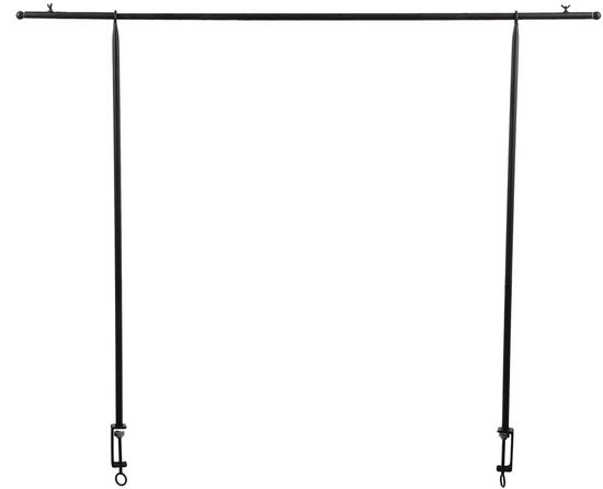 Mica Decorations Tischklemme – H 110 x L 223–250 cm – Metall – Schwarz