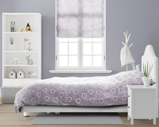Sleeptime Bettbezug Glow in the dark Hearts Pink 140 x 200/220 cm