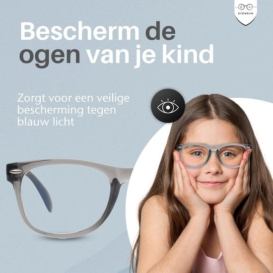 LC Eyewear Computerbrille für Kinder - Blaulichtbrille - Displaybrille - Unisex - Schwarz