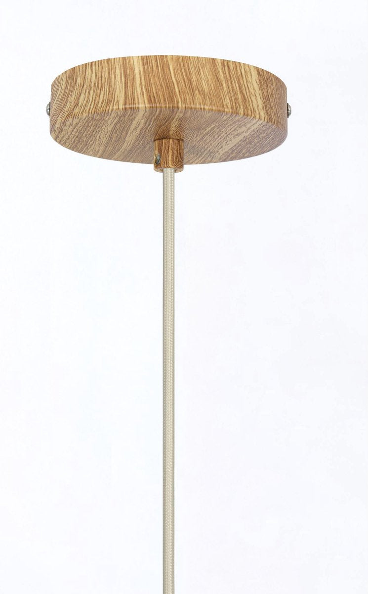 Light & Living Hängeleuchte Dania - Ø27,5x52cm - Modern - Für Esszimmer, Schlafzimmer, Wohnzimmer - Natur/Creme