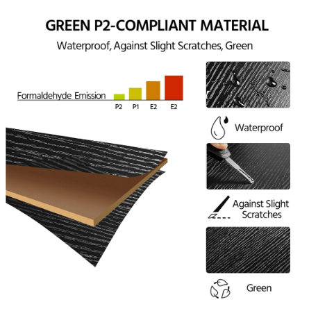 Yaheetech Schreibtisch mit Schublade – Schwarz – 106 x 50 x 94 cm – Computertisch mit Stauraum