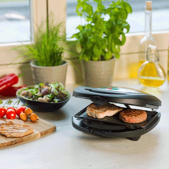 Bestron Sandwichtoaster – ASM8010 – 760 W – 3-in-1: Sandwiches, Waffeln und Grillgerichte – Antihaftbeschichtung – Grau – 5 Jahre Garantie