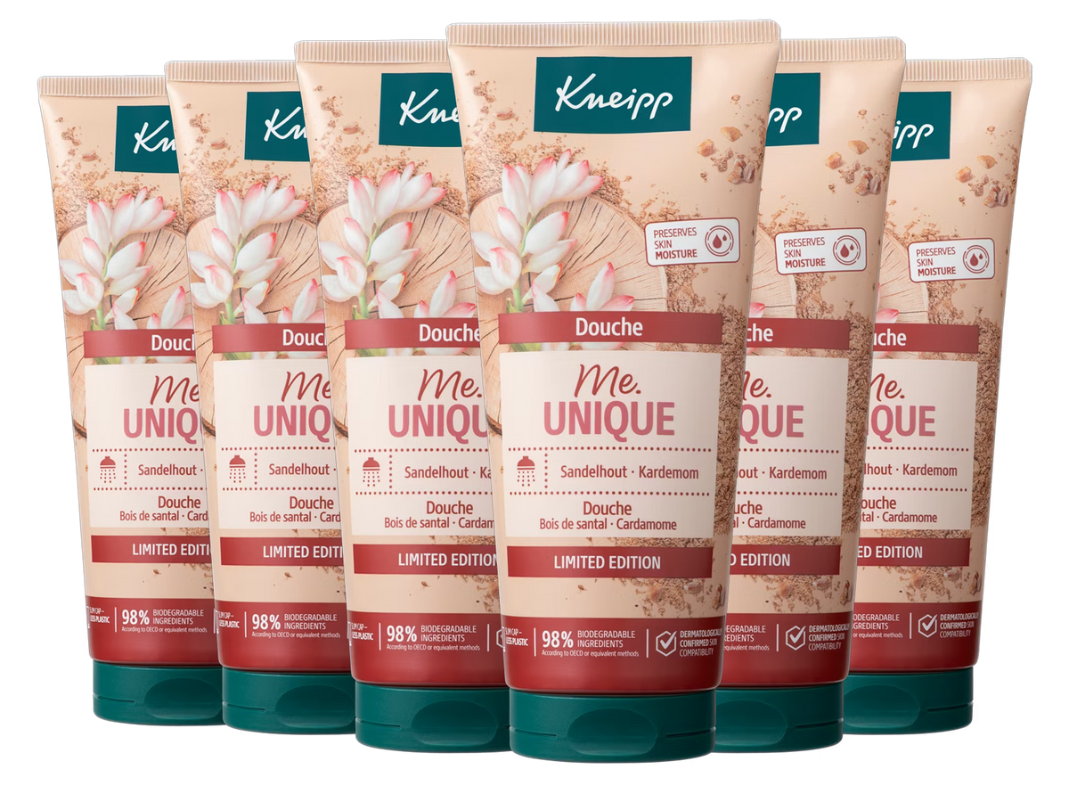 Kneipp Clean Beauty Duschgel Me Unique – Limited Edition – 6 x 200 ml