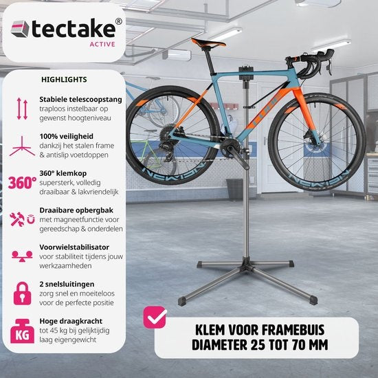 tectake - Montageständer E-Bike - max. 45 kg - 400991