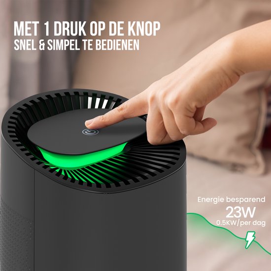 Strex Luftentfeuchter – Kompakt und leise – Mini-Luftentfeuchter – 600 ml/Tag – Schwarz