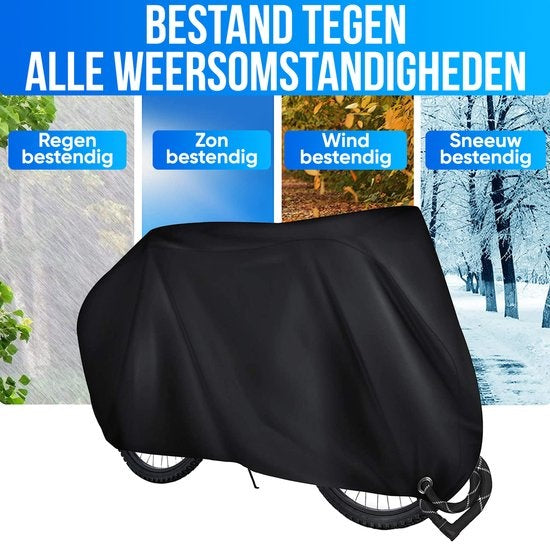 Strex Fahrradabdeckung Universal für alle Fahrräder - Wasserdichtes Ultra Strong Oxford - Fahrradabdeckung für 1/2 Fahrräder - inkl. Aufbewahrungstasche