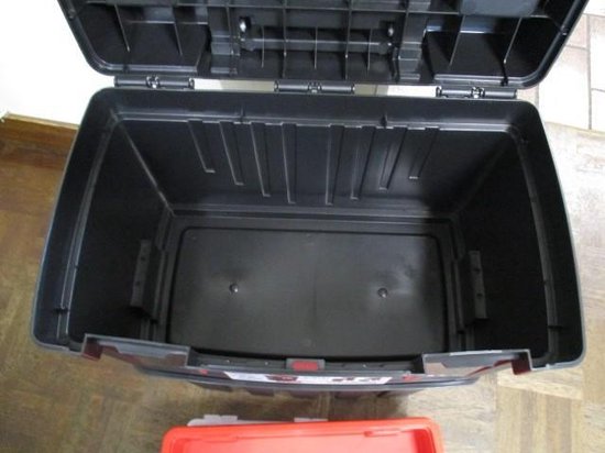 TAYG Werkzeugkasten auf Rädern - Kunststoff - 47 x 29 x 63 cm - Mit Einsatz und Sortierkasten