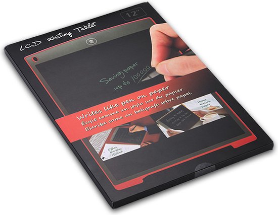 Digitales Zeichentablett - Schreibtafel mit LCD-Bildschirm - 12 Zoll - Schwarz