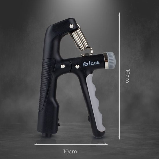 Verstellbarer Handtrainer - 10 bis 100 KG - Digitaler Hand Squeezer - Fitness-Finger-Trainer - Grip Trainer - Schwarz