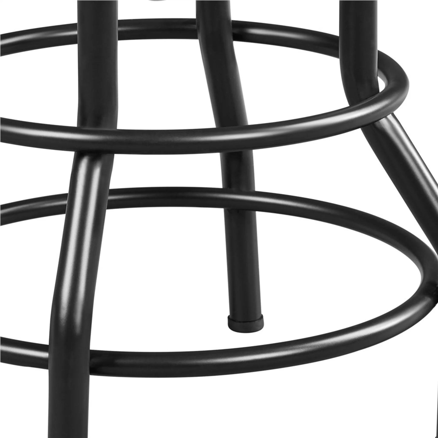Yaheetech Vintage Barhocker – Schwarz – Höhenverstellbar 54,5–71,5 cm – Kunstleder – 136 kg – Mit Fußstütze