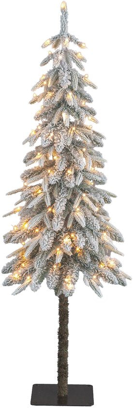 Black Box Trees Kunstweihnachtsbaum mit Beleuchtung sowie Timer- und Dimmfunktion – H 155 x Ø 48 cm – Grün